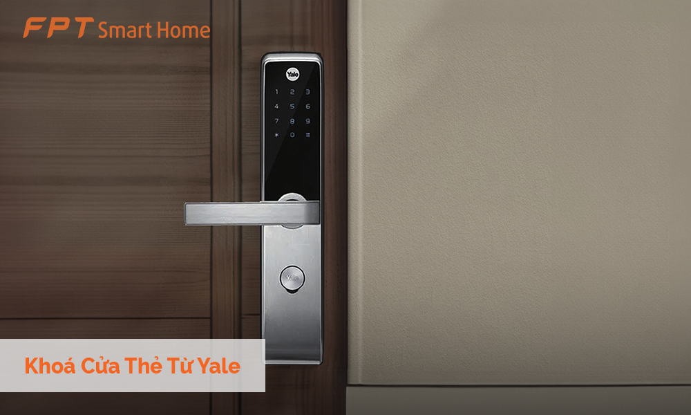 Khóa cửa thẻ từ Yale bạc DHZY017 YDM3109A