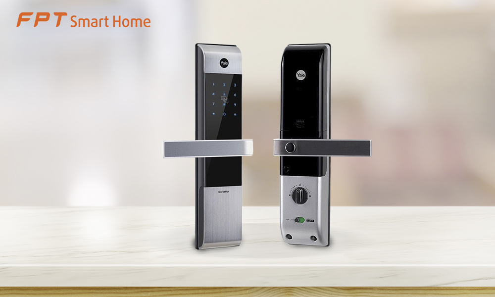 Khóa cửa thẻ từ Yale bạc DHZY017
